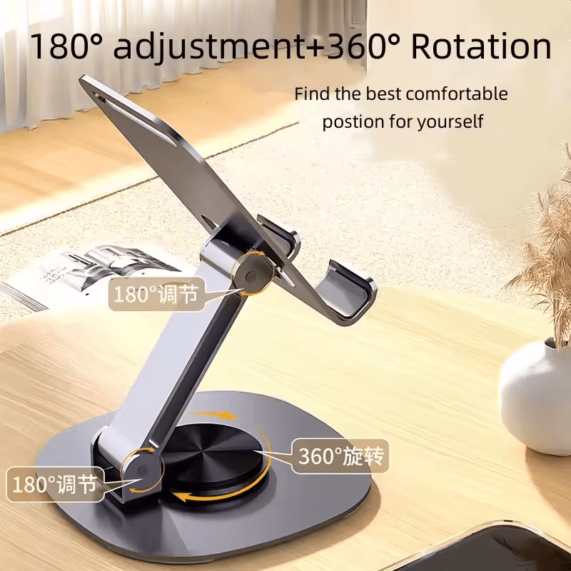 Anti - Slip 360° Rotating Metal Phone Holder – Flexible Desk Stand - Excellence United