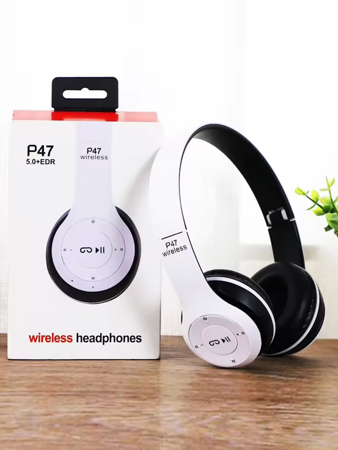 P47 Wireless Bluetooth Headphone With Microphone Foldable Headsets Bass HiFi Sound Music Stereo Earphone For Smartphones TV Game