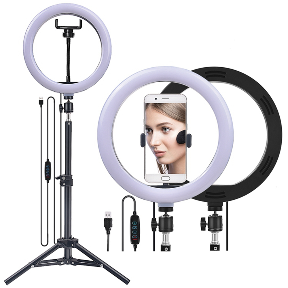 FOSOTO Selfie Ring Light with Tripod Stand & Phone Holder
