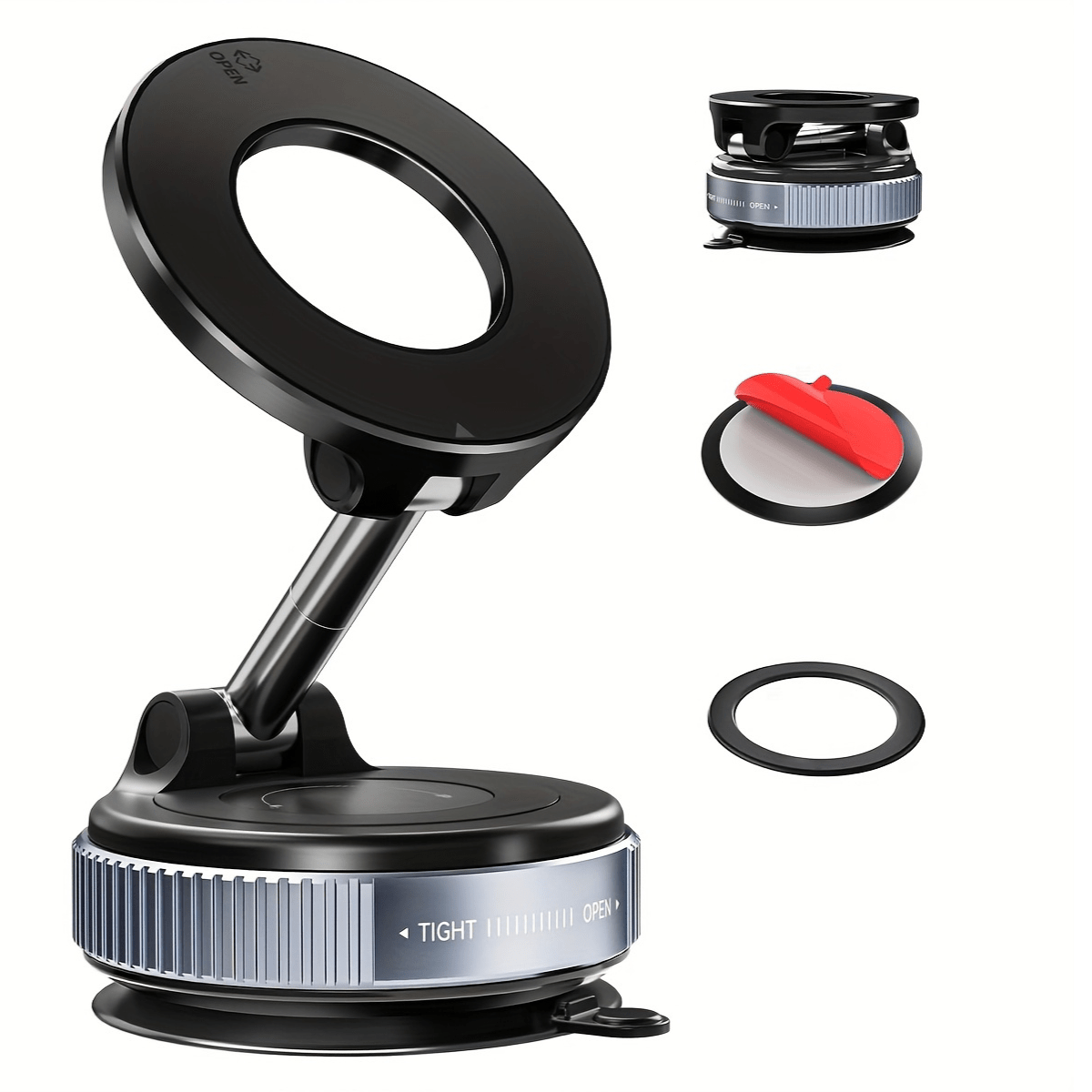 Alloy Magnetic Phone Holder – Foldable & Strong Suction Mount - Excellence United