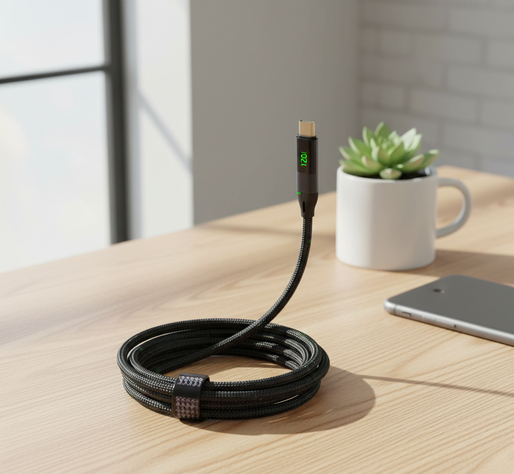 Sabawoon Type-C to Type-C 120W Fast Charging Cable – Ultra-Durable, Super-Speed Power Delivery
