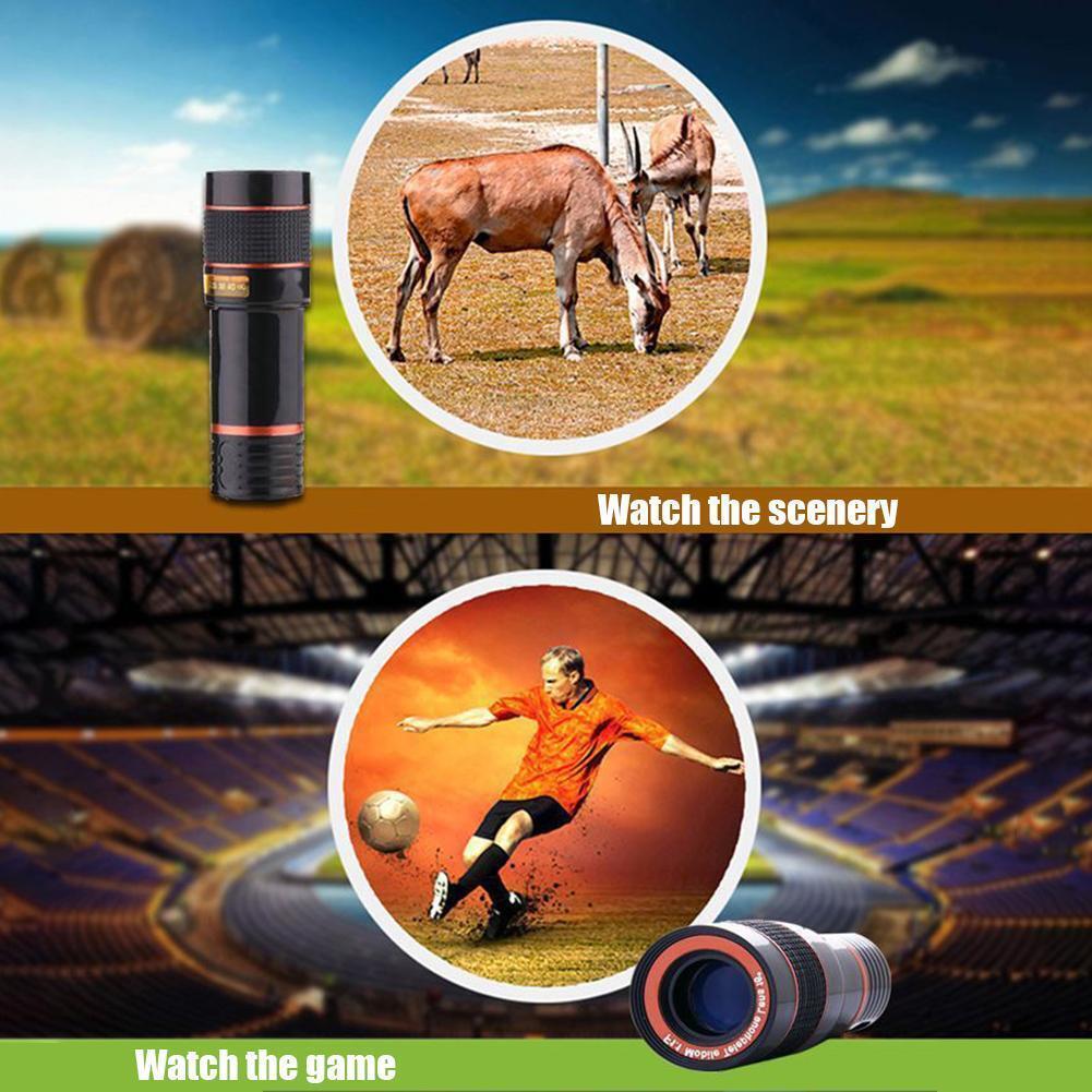 HD 8X Clip On Optical Zoom Telescope Camera Lens For Universal Mobile Cell Phone - Excellence United