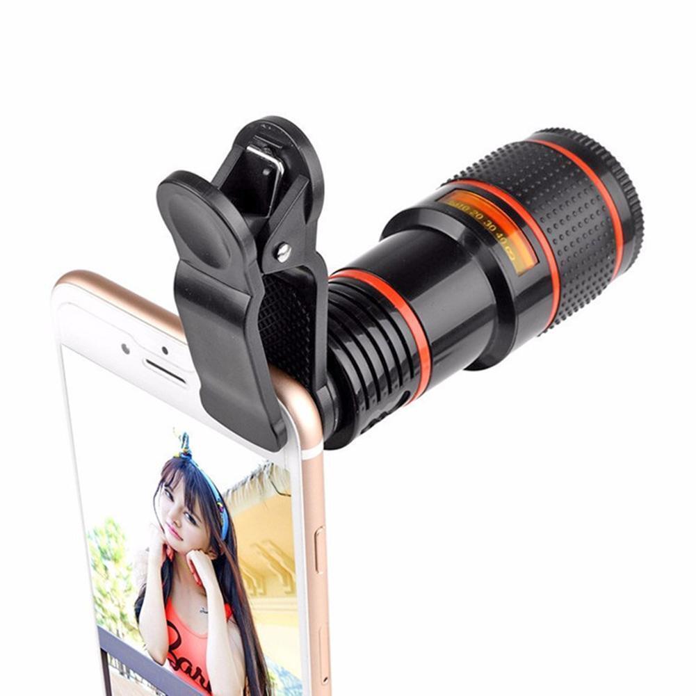 HD 8X Clip On Optical Zoom Telescope Camera Lens For Universal Mobile Cell Phone - Excellence United