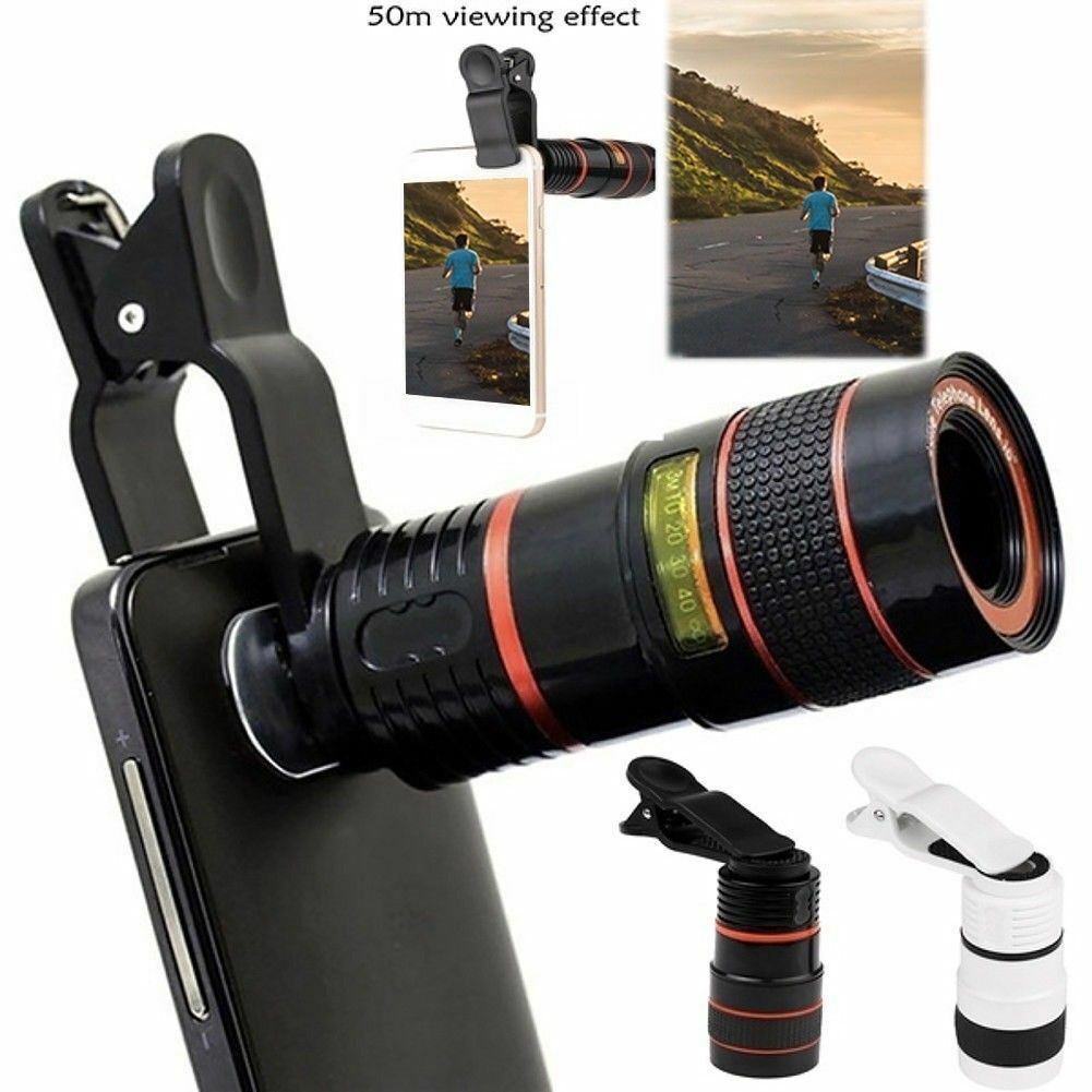 HD 8X Clip On Optical Zoom Telescope Camera Lens For Universal Mobile Cell Phone - Excellence United