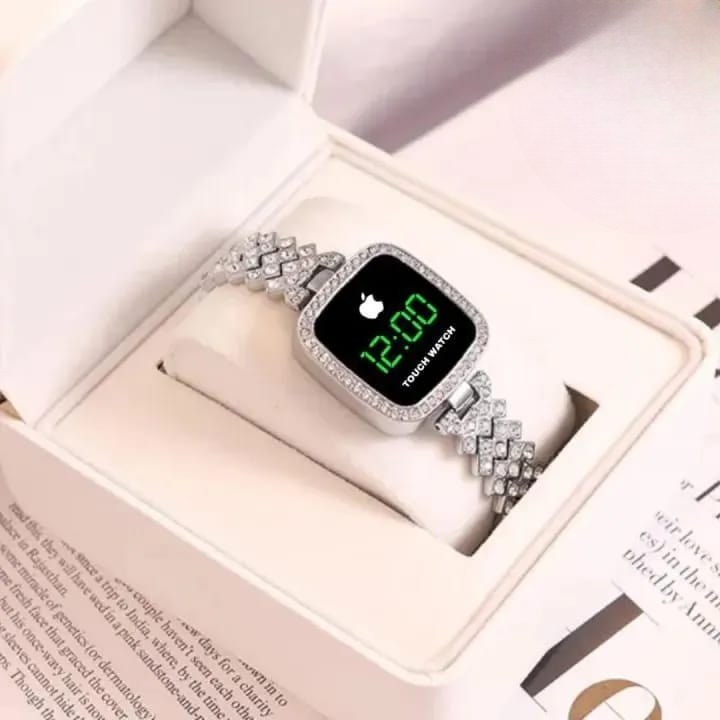 Chic Womens Digital Display Watch With Elegant Bracelet Strap Stylish Design Clear Screen Comfortable Wear Perfect For Daily And Formal Use - Black